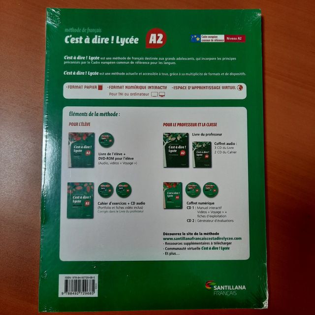 C'EST A DIRE LYCEE A2 ELEVE + CD francés
