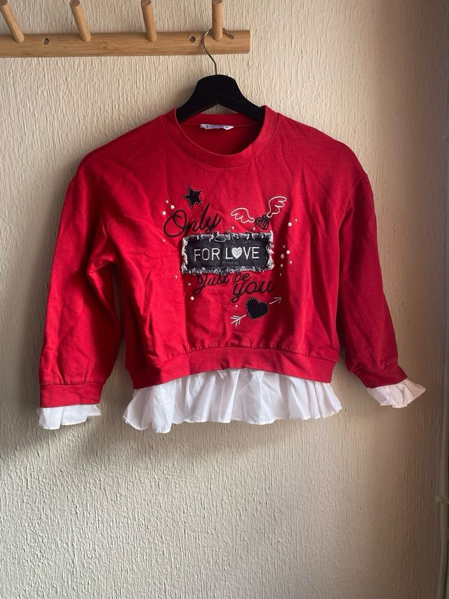 sudadera roja - mayoral 