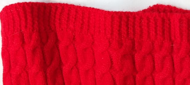 Maglione donna rosso pura lana fatto a mano