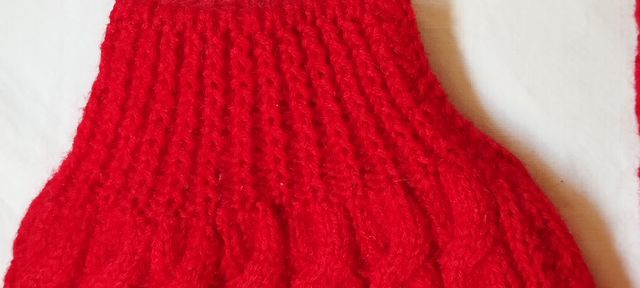 Maglione donna rosso pura lana fatto a mano