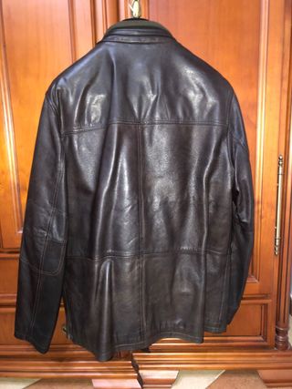 Chaqueta de cuero Lacoste