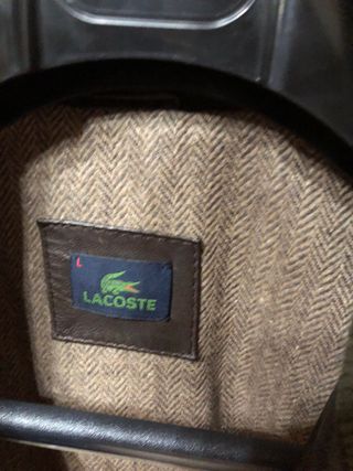 Chaqueta de cuero Lacoste