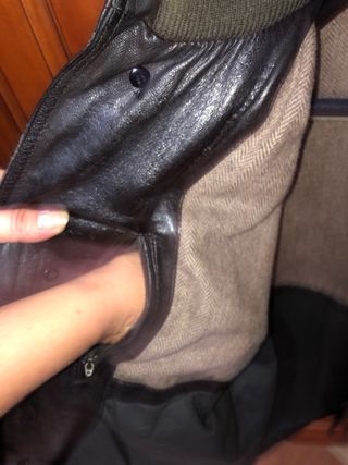 Chaqueta de cuero Lacoste