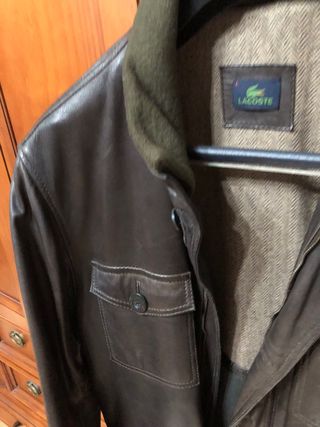 Chaqueta de cuero Lacoste