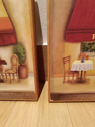 Par de cuadros estilo parisino