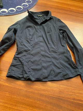 camisa massimo dutti azul