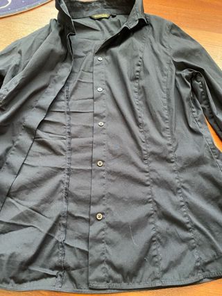 camisa massimo dutti azul