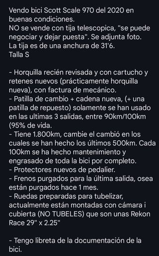 Scott Scale 970 2020 talla S