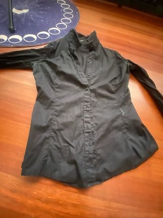 camisa negra massimo dutti