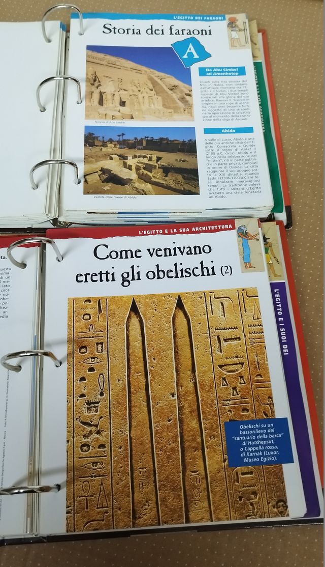 Egitto Storia e Mistero DeAgostini 2 Raccoglitori 