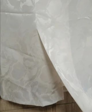 Falda blanca de seda vintage