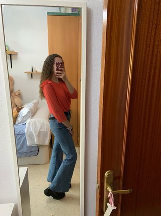Blusa color salmón de Pull&Bear