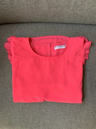 Blusa color salmón de Pull&Bear