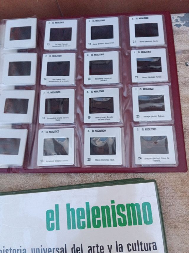 Diapositivas, Historia del arte