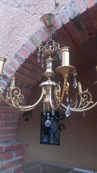 lampara bronce pulida