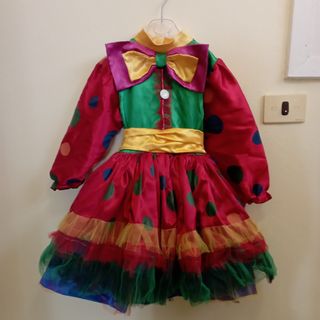 Vestito carnevale bambina pagliaccetta
