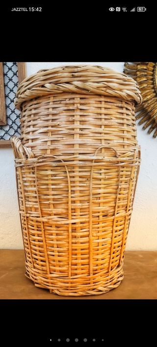 CESTO XXL MIMBRE VINTAGE 