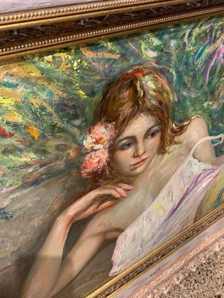 cuadro pintado a mano