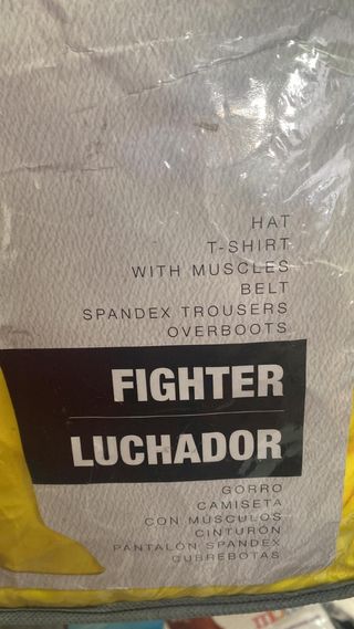 Disfraz de luchador talla L