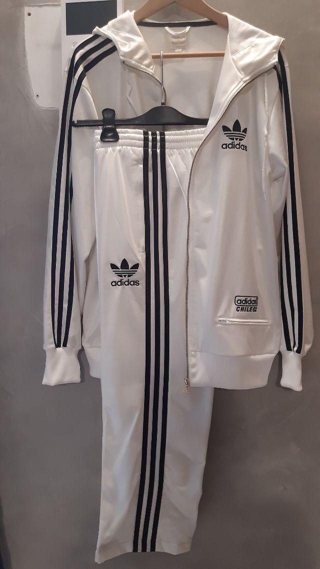 Tuta bianca uomo adidas