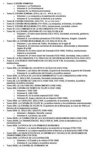 52 Tomos  Historia de España de Menéndez Pidal