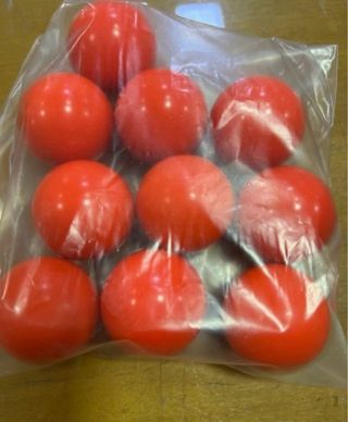 Bola de Futbolin Pesada Naranja 10 unidades