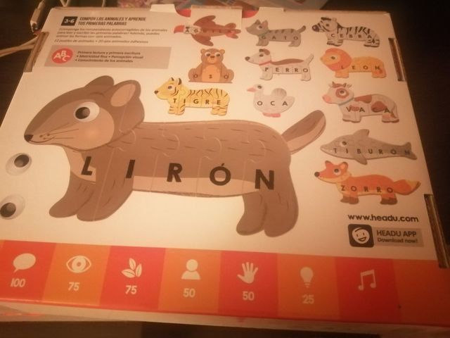 Puzzle para construir palabras