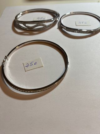 Pulsera de plata y circonita 