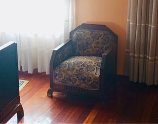 butaca antigua madera maciza