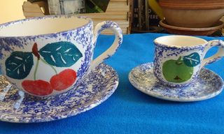 Set colazione ceramica Bizzirri serie frutta 