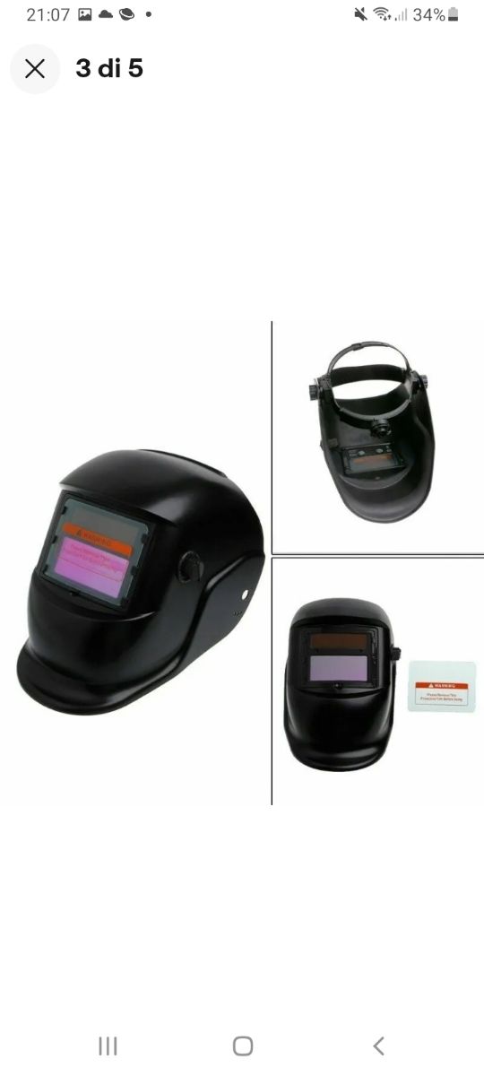 Maschera casco saldatore saldatura LCD