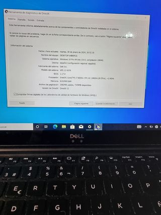 Dell i7 generación 8 táctil