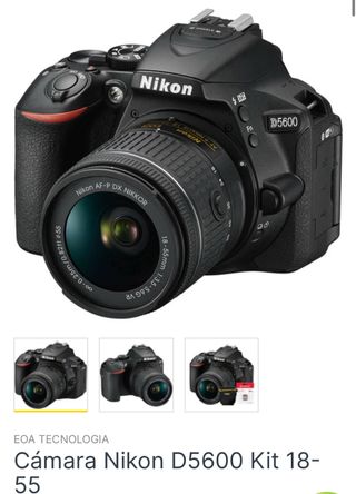 Camara Nikon D5600 kit