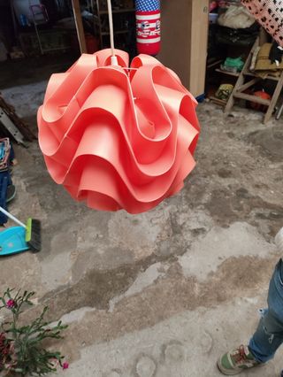 Lampara techo naranja