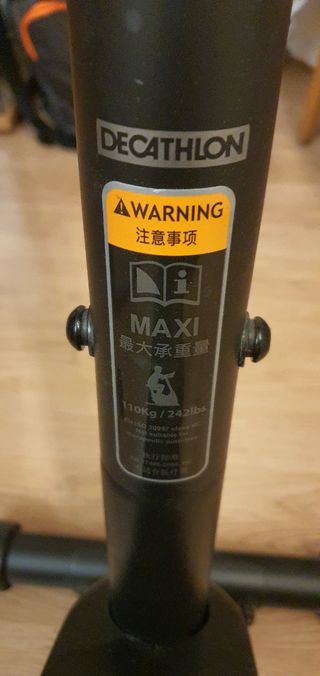 Bicicleta estatica Essential Decatlon