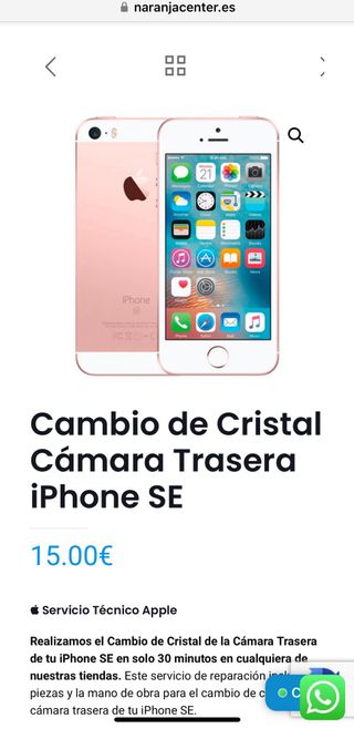 iPhone SE 64GB - Rosa- Libre