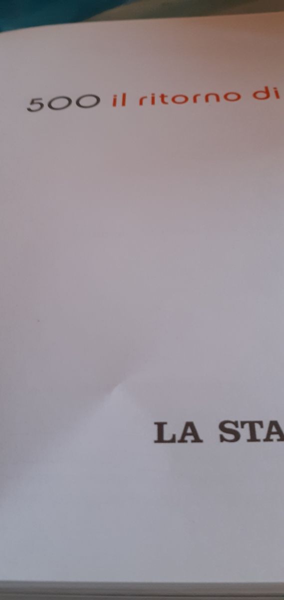 Libro 500 il ritorno di un mito