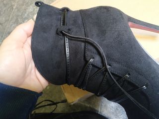 Botas de Ante negras, talla 37