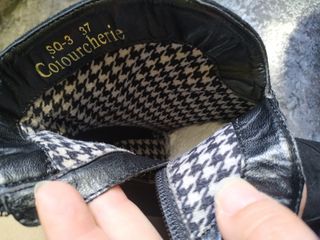 Botas de Ante negras, talla 37