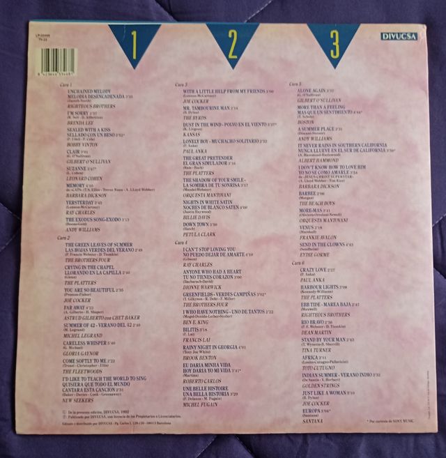 3 VINILOS 50 Baladas Inolvidables