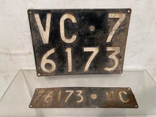 Insegne Targa e targhino posteriore Automobili