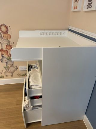 Cambiador con colchón Bebe. NUEVO 100