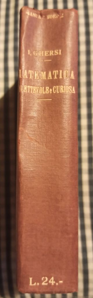 Libro manuale Hoepli 1929