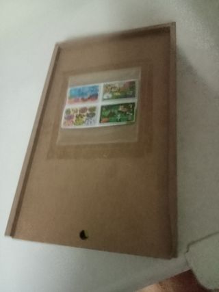 4 puzzles en caja de madera 