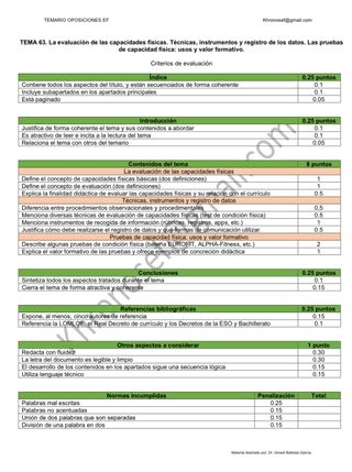 Preparación oposiciones EF