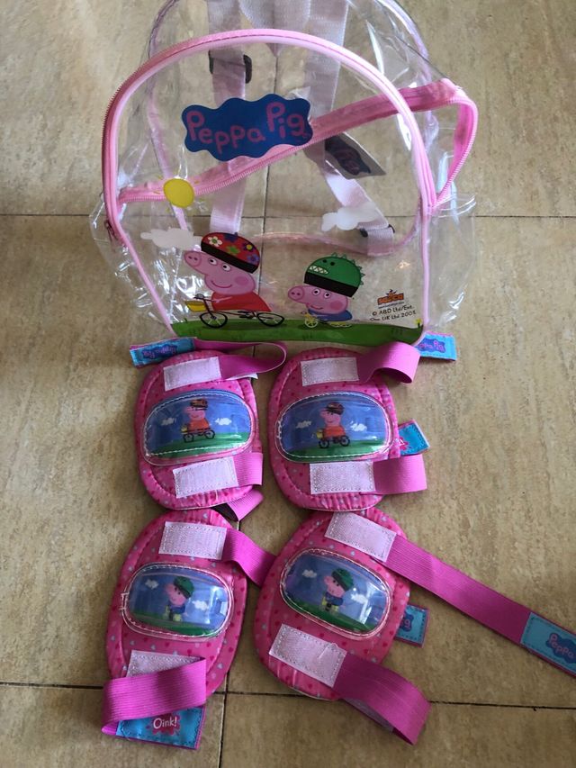 Mochila rodilleras y coderas infantil