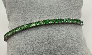 Pulsera riviere de oro de 18 kt con turmalinas
