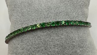 Pulsera riviere de oro de 18 kt con turmalinas