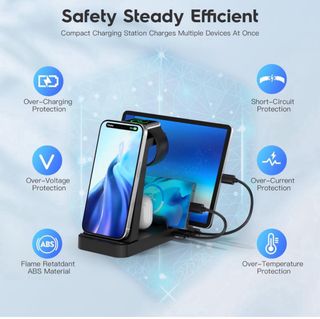 cargador inalmbrico 5 en 1