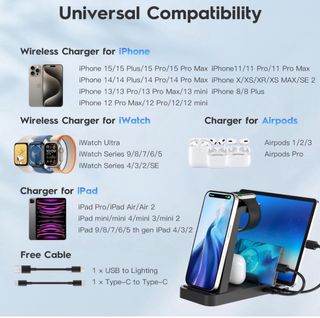 cargador inalmbrico 5 en 1